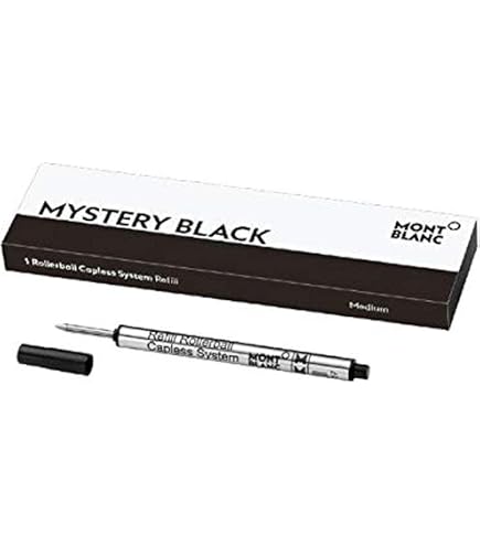 モンブラン 純正替え芯 ローラーボール　キャップレスシステム リフィル　M中字黒 Amazon | MONTBLANC モンブラン キャップレスシステム ローラーボール